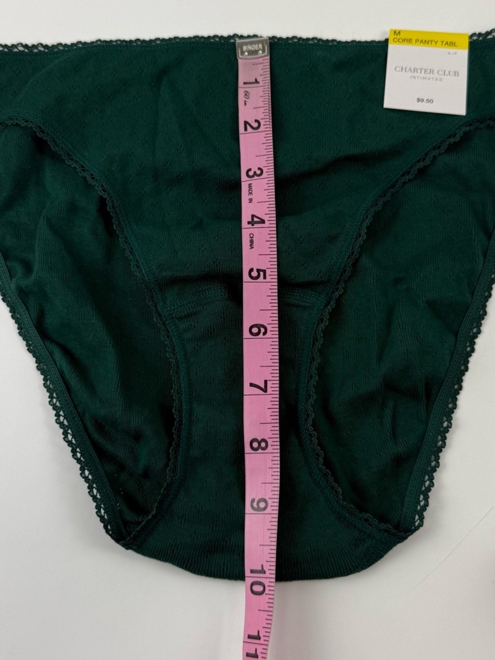Charter Club Briefs Panties Underwear Womens Medium Green NWT Intimates - Picture 9 of 9